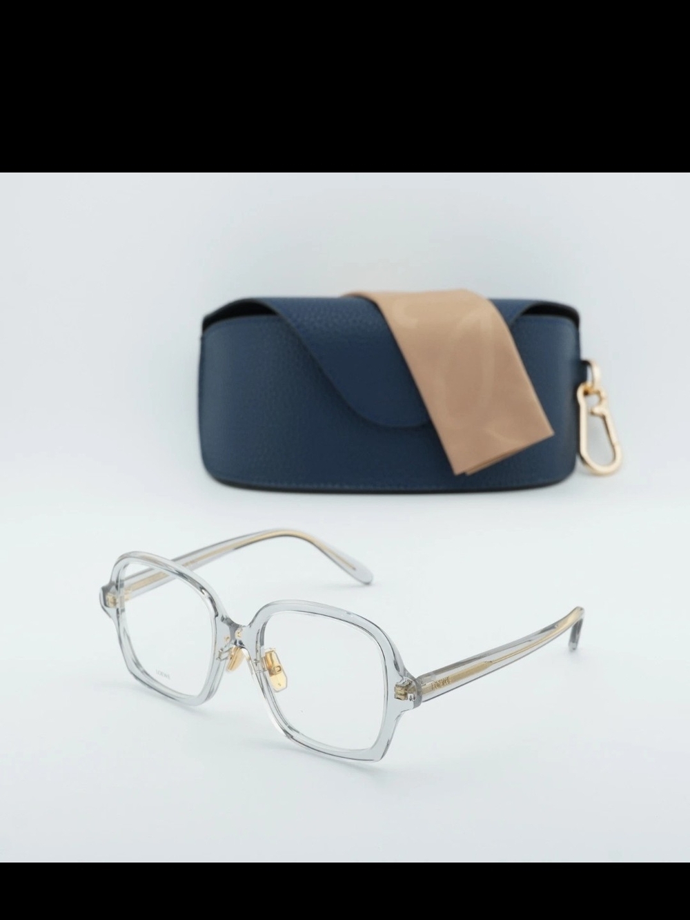 Loewe Transparent Clear Square Frame Women's Eyeglasses 100% Authentic 52mm